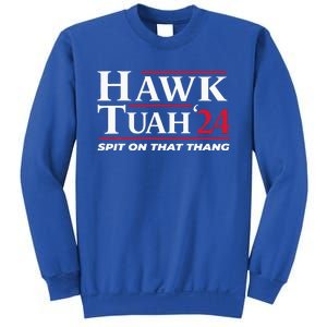 Hawk Tuah 24 Spit On That Thang Hawk Tuah 2024 Hawk Tush Sweatshirt