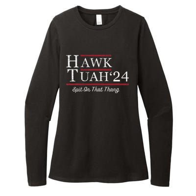 Hawk Tuah 24 Spit On That Thang Womens CVC Long Sleeve Shirt