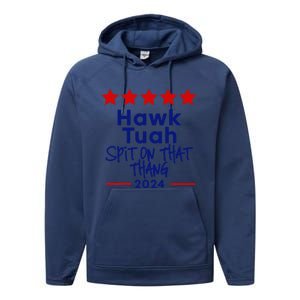 Hawk Tuah 24 Spit On That Thang Performance Fleece Hoodie