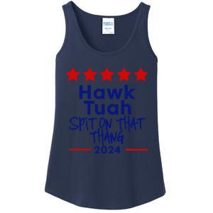 Hawk Tuah 24 Spit On That Thang Ladies Essential Tank