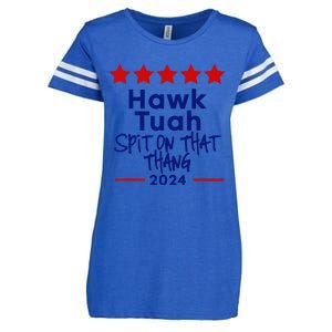 Hawk Tuah 24 Spit On That Thang Enza Ladies Jersey Football T-Shirt