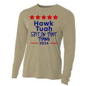 Hawk Tuah 24 Spit On That Thang Cooling Performance Long Sleeve Crew