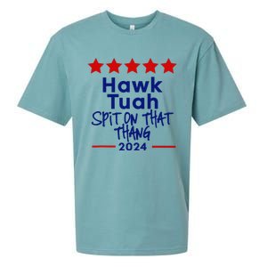 Hawk Tuah 24 Spit On That Thang Sueded Cloud Jersey T-Shirt