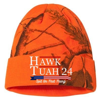 Hawk Tuah 24 Spit On That Thang Kati Licensed 12" Camo Beanie