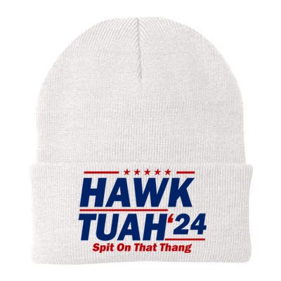 Hawk Tuah 24 Spit On That Thang Funny Saying Knit Cap Winter Beanie