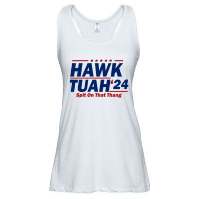 Hawk Tuah 24 Spit On That Thang Funny Saying Ladies Essential Flowy Tank