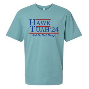 Hawk Tuah 24 Spit On That Thang Sueded Cloud Jersey T-Shirt