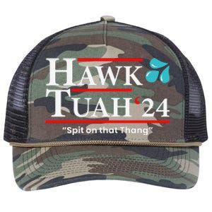 Hawk Tuah 24 Spit On That Thang Retro Rope Trucker Hat Cap