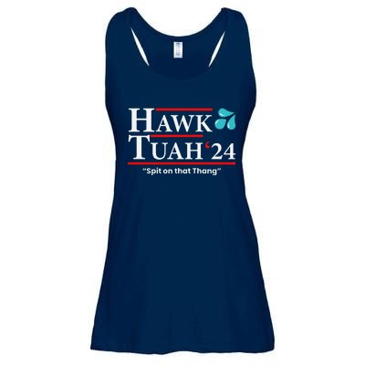 Hawk Tuah 24 Spit On That Thang Ladies Essential Flowy Tank