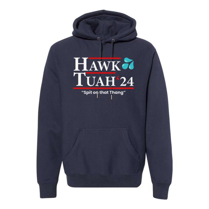 Hawk Tuah 24 Spit On That Thang Premium Hoodie