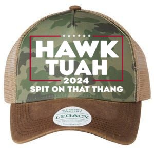 Hawk Tuah 24 Spit On That Thang Funny Saying Legacy Tie Dye Trucker Hat