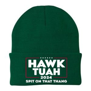 Hawk Tuah 24 Spit On That Thang Funny Saying Knit Cap Winter Beanie