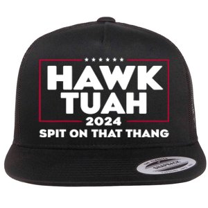 Hawk Tuah 24 Spit On That Thang Funny Saying Flat Bill Trucker Hat