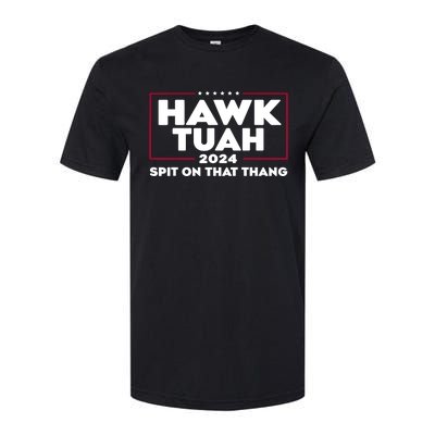 Hawk Tuah 24 Spit On That Thang Funny Saying Softstyle CVC T-Shirt