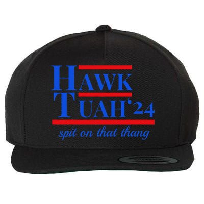 Hawk Tuah 24 Spit On That Thang Funny Meme Wool Snapback Cap