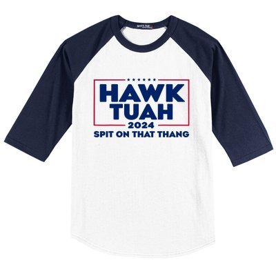 Hawk Tuah 24 Spit On That Thang Funny Saying Baseball Sleeve Shirt