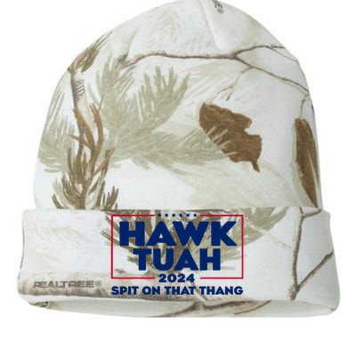 Hawk Tuah 24 Spit On That Thang Funny Saying Kati Licensed 12" Camo Beanie