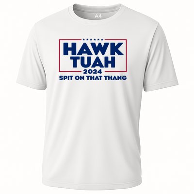 Hawk Tuah 24 Spit On That Thang Funny Saying Cooling Performance Crew T-Shirt