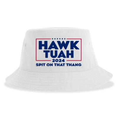 Hawk Tuah 24 Spit On That Thang Funny Saying Sustainable Bucket Hat