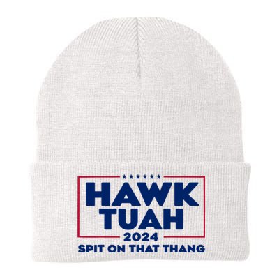 Hawk Tuah 24 Spit On That Thang Funny Saying Knit Cap Winter Beanie