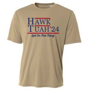 Hawk Tuah 24 Spit On That Thang Hawk Tuah 2024 Hawk Tush Cooling Performance Crew T-Shirt