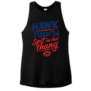 Hawk Tuah 24 Spit On That Thang Hawk Tuah 2024 Hawk Tush Ladies PosiCharge Tri-Blend Wicking Tank