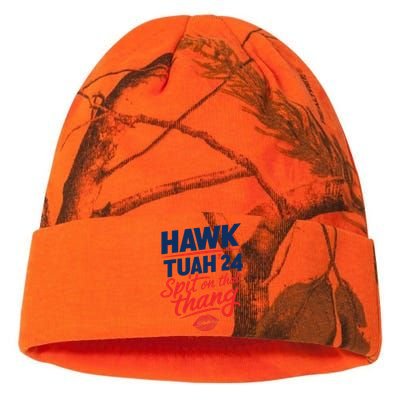 Hawk Tuah 24 Spit On That Thang Hawk Tuah 2024 Hawk Tush Kati Licensed 12" Camo Beanie