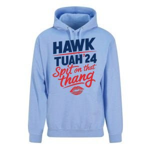 Hawk Tuah 24 Spit On That Thang Hawk Tuah 2024 Hawk Tush Unisex Surf Hoodie