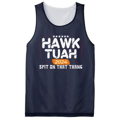 Hawk Tuah 24 Spit On That Thang Hawk Tush 2024 Funny Quote Mesh Reversible Basketball Jersey Tank