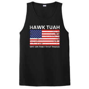 Hawk Tuah 24 Spit On That Thang Usa Flag PosiCharge Competitor Tank