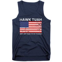 Hawk Tuah 24 Spit On That Thang Usa Flag Tank Top