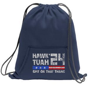 Hawk Tuah 24 Spit On That Thang Sweatshirt Cinch Pack Bag