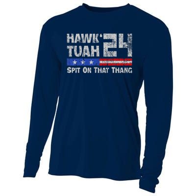 Hawk Tuah 24 Spit On That Thang Cooling Performance Long Sleeve Crew