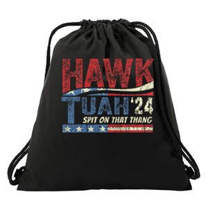 Hawk Tuah 24 Spit On That Thang Drawstring Bag