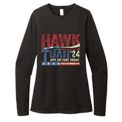 Hawk Tuah 24 Spit On That Thang Womens CVC Long Sleeve Shirt