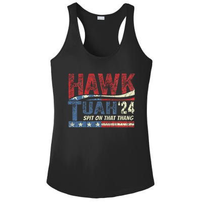 Hawk Tuah 24 Spit On That Thang Ladies PosiCharge Competitor Racerback Tank