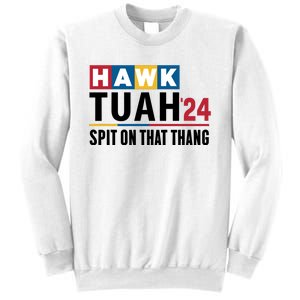 Hawk Tuah 24 Spit On That Thang Funny Saying Sweatshirt