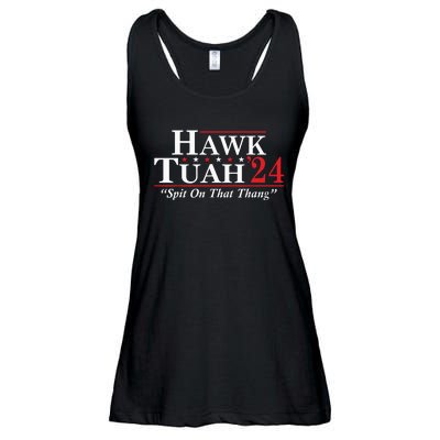 Hawk Tuah 24 Spit On That Thang Ladies Essential Flowy Tank