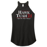 Hawk Tuah 24 Spit On That Thang Women’s Perfect Tri Rocker Tank