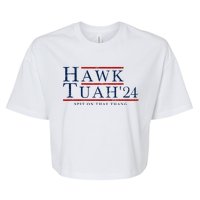 Hawk Tuah 24 Spit On That Thang Bella+Canvas Jersey Crop Tee