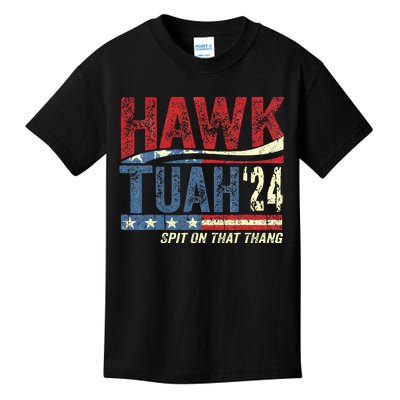 Hawk Tuah 24 Spit On That Thang Kids T-Shirt