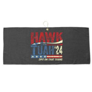 Hawk Tuah 24 Spit On That Thang Large Microfiber Waffle Golf Towel