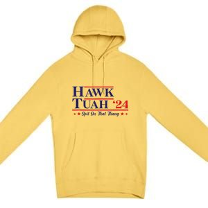 Hawk Tuah 24 Spit On That Thang Premium Pullover Hoodie