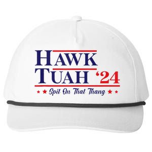 Hawk Tuah 24 Spit On That Thang Snapback Five-Panel Rope Hat