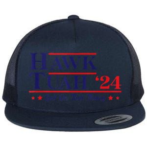 Hawk Tuah 24 Spit On That Thang Flat Bill Trucker Hat