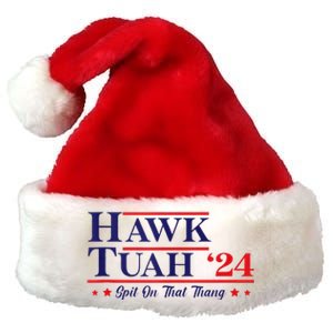 Hawk Tuah 24 Spit On That Thang Premium Christmas Santa Hat