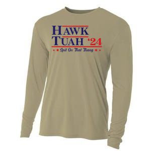 Hawk Tuah 24 Spit On That Thang Cooling Performance Long Sleeve Crew