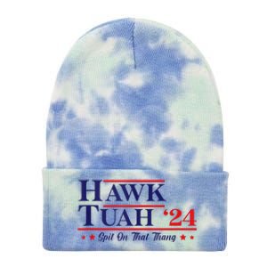 Hawk Tuah 24 Spit On That Thang Tie Dye 12in Knit Beanie