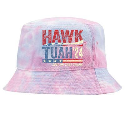 Hawk Tuah 24 Spit On That Thang Tie-Dyed Bucket Hat