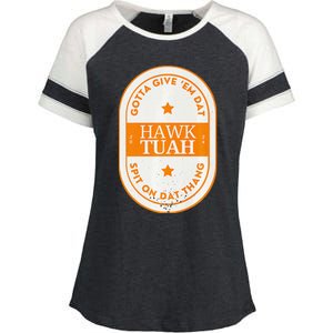 Hawk Tuah 2024 Tennessee Premium Enza Ladies Jersey Colorblock Tee